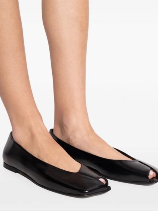 ALOHAS Shoes - Alohas Women's Black Katia Square-Toe Ballet Flats sz 36